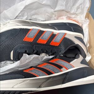 Adidas Black and Orange Athletic Shoes